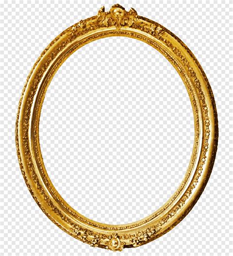 Vintage Oval Frame Gold