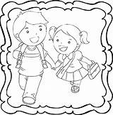 Boy And Girl Coloring Book  Easy Fun Boys And Girls Colouring sketch template