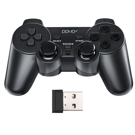 Wireless PC Gaming Controller, Computer-Compatible with Dual-Vibration ...