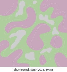 Pink Green Abstract Art Illustration Stock Illustration 2075789755 ...