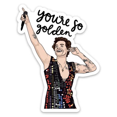 Harry Styles Golden Sticker | Brittany Paige – Outer Layer