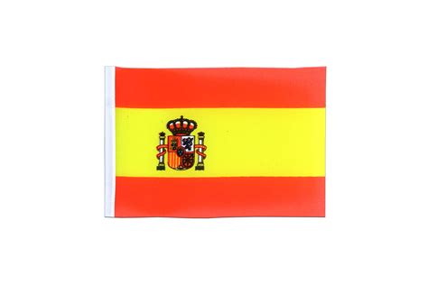 Spain with crest Mini Flag 4x6" - Royal-Flags