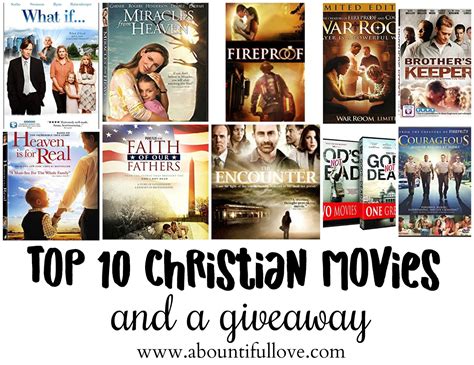 Top 10 Must Watch Christian Movies - A Bountiful Love