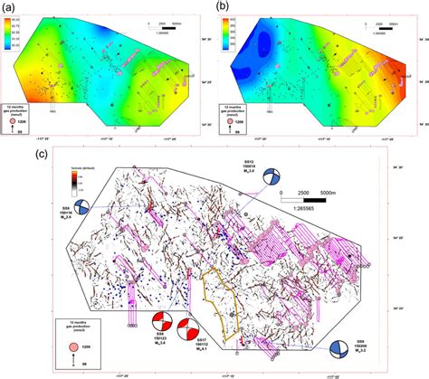 (a) Map of formation pore pressure (MPa) in the region studied. The ...