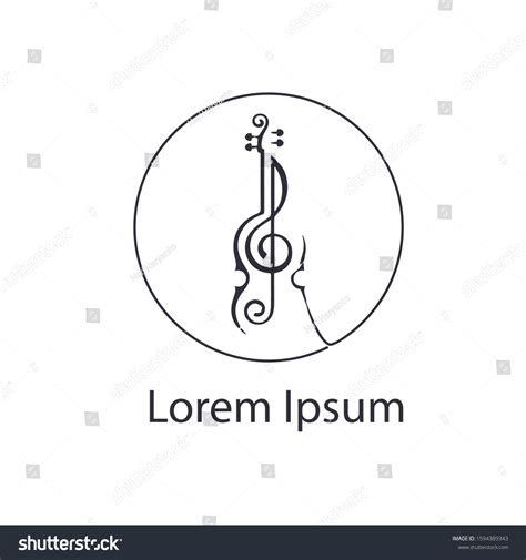 Violin Logo Vector Design Template Violin Stock Vector (Royalty Free ...