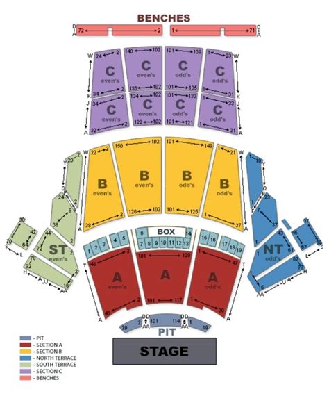 Greek Theater Seating Chart View