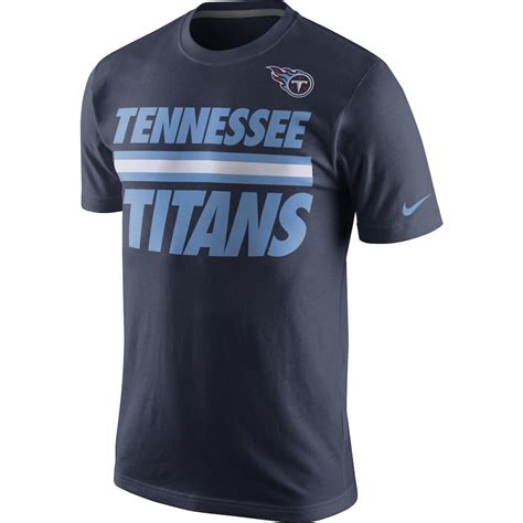 Nike Tennessee Titans Navy Team Stripe T-Shirt