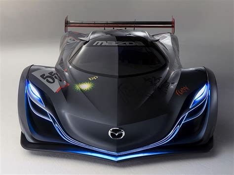 HD wallpaper: black Mazda Furai sports car, neon, front, mazda furai concept | Wallpaper Flare