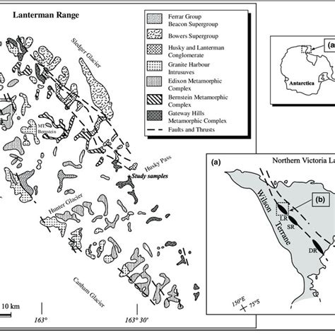 (a) Schematic structural map of northern Victoria Land; Lanterman Range... | Download Scientific ...