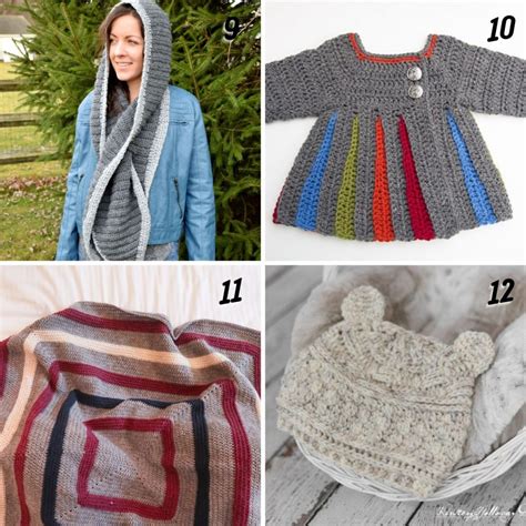 15+ Crochet Patterns that use Lion Brand Wool Ease Yarn - Simply Hooked by Janet