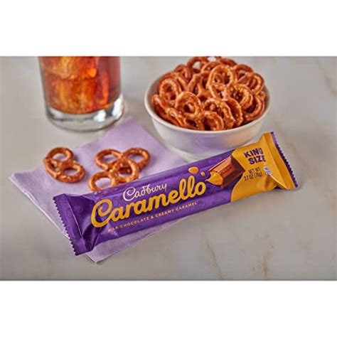 CADBURY CARAMELLO Milk Chocolate and Creamy Caramel, Bulk, Individually Wrapped King Size Candy ...