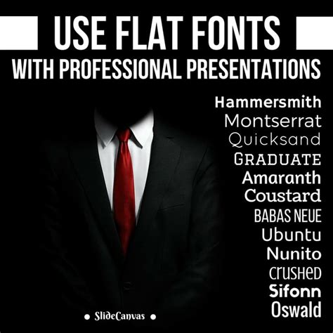 Use Flat Fonts with Professional Presentations. ~ Font Used : Babas ...