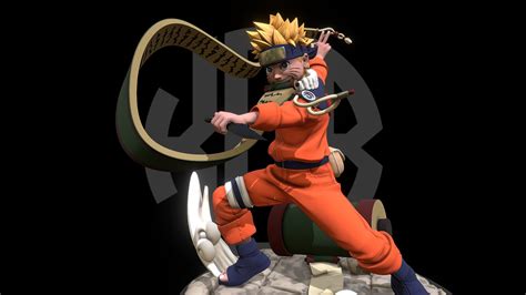 Naruto Figure - 3D model by Kevin Cayuela Borg (@KevinCayuelaBorg) [93174ca] - Sketchfab