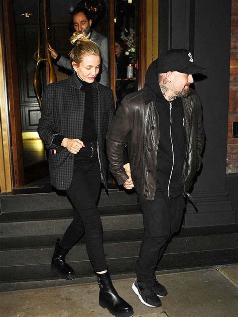 Cameron Diaz & Benji Madden Twin In Black In London: Rare Photos ...