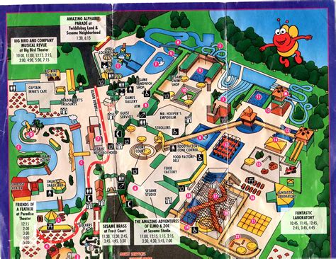 Big Bird Bridge: 1995 Park Map