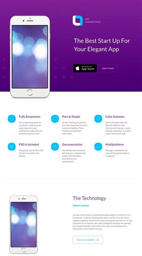 20+ Best Mobile App Landing Page Templates 2016