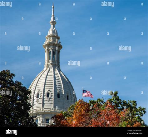 Michigan Capitol Building in Lansing Stock Photo - Alamy