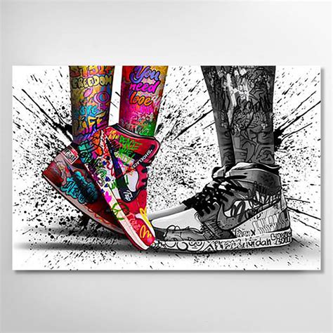 Jordan Graffiti Canvas - Air Jordan Graffiti Art | MusaArtGallery™