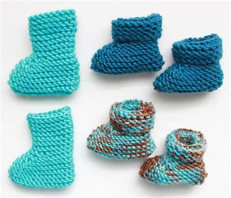 Easy Newborn Baby Booties Knitting Pattern - Gina Michele