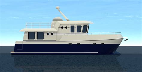 Trawler Style Motor Yacht 14.3m | Boat Design Net