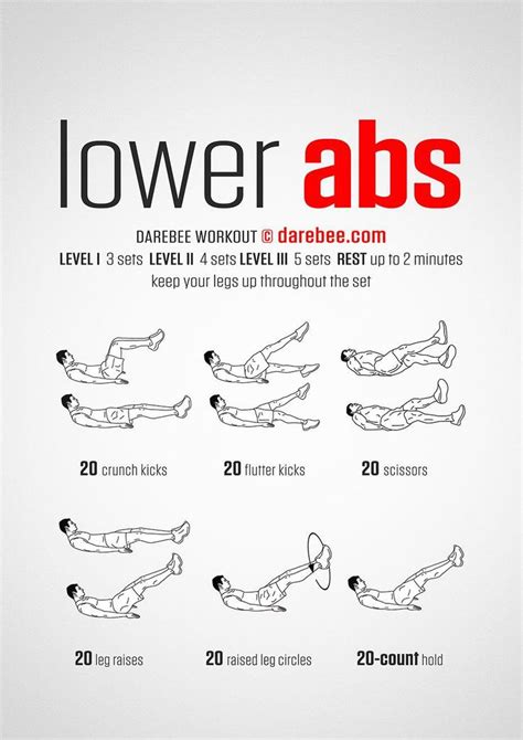 Workout of the Day: Lower Abs #darebee #wod #workout #fitness | Six ...