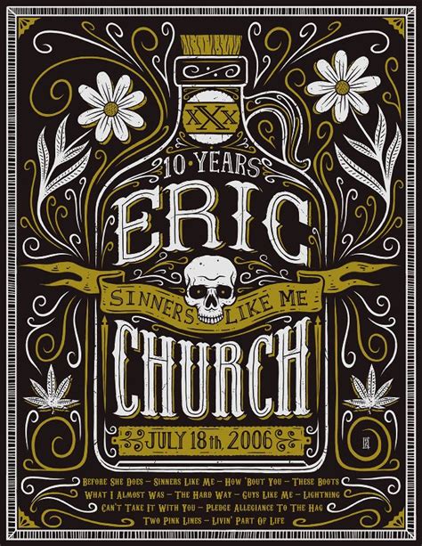 Unique Eric Church Sinners Like Me