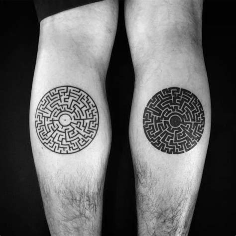 60 Labyrinth Tattoo Designs For Men - Maze Ink Ideas