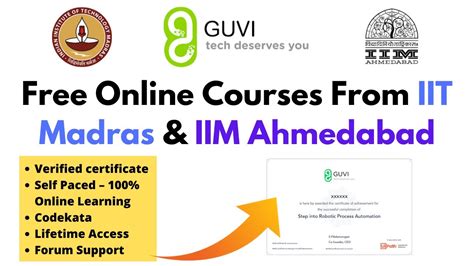 Free Online Courses From IIT Madras & IIM Ahmedabad | Get Free Verified ...