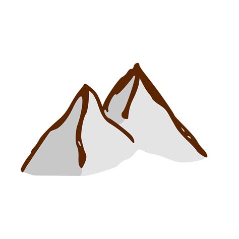 Mountain | Free Stock Photo | Illustration of a small cartoon mountain | # 15937