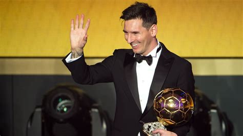 Lionel Messi wins the 2015 Fifa Ballon d'Or - YouTube