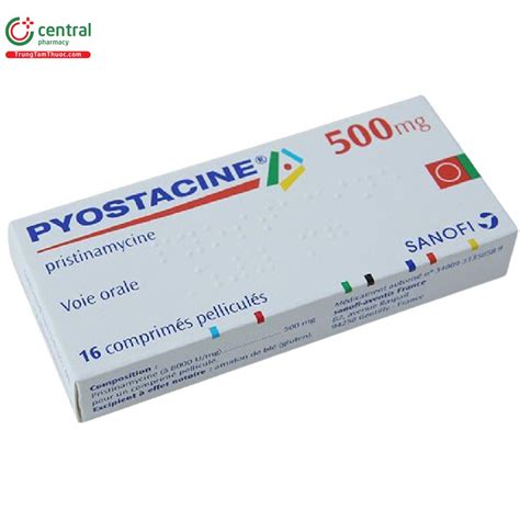 Thuốc Pyostacine 500mg - Điều trị nhiễm khuẩn đường hô hấp