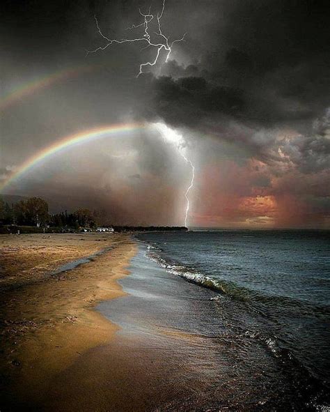 Stormy Night, beach, lightning, night, storm, HD phone wallpaper | Peakpx