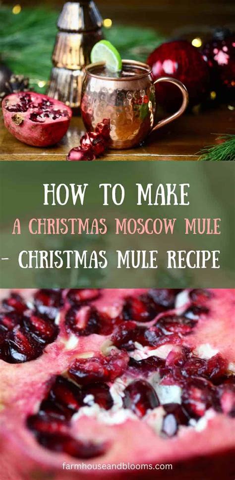 How To Make A Christmas Moscow Mule- Christmas Mule Recipe - Farmhouse ...