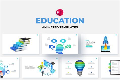 Education Animated Infographics | Presentation Templates ~ Creative Market