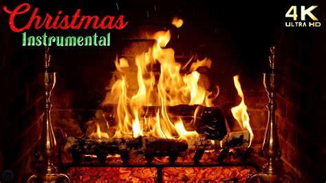 Instrumental Christmas Music Fireplace ~ Christmas Fireplace Ambience ...