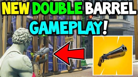 Fortnite *NEW* DOUBLE BARREL SHOTGUN GAMEPLAY! NEW META IS HERE (STATS + Sound Effects) New Gun ...