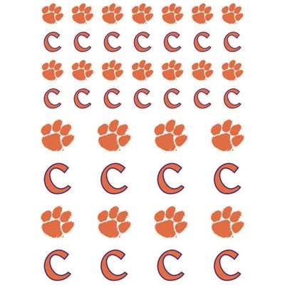 Clemson Tigers Small Sticker Sheet - 2 Sheets