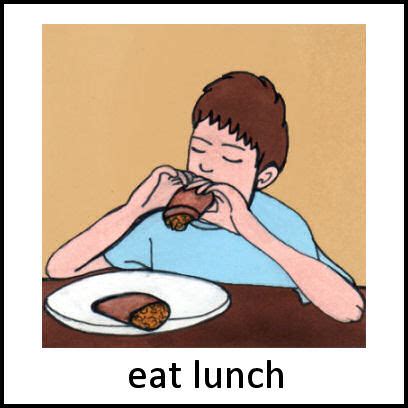 Eat Lunch PECS Card