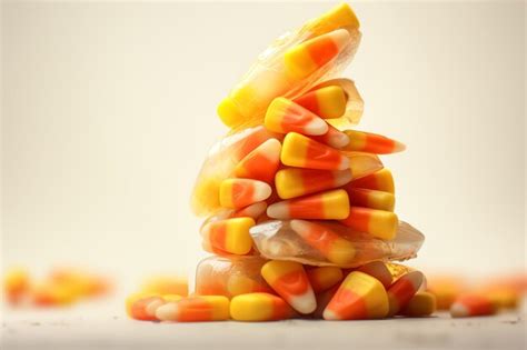 Premium AI Image | Candy Corn halloween background