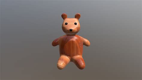 Wooden Teddy Bear - 3D model by Jacob Hardman (@JDHardman) [bd98caa] - Sketchfab