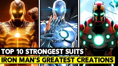 Top 10 Strongest Iron Man Suits! Too Strong For The MCU - YouTube