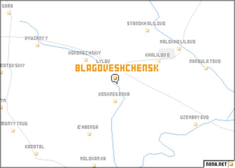 Blagoveshchensk (Russia) map - nona.net