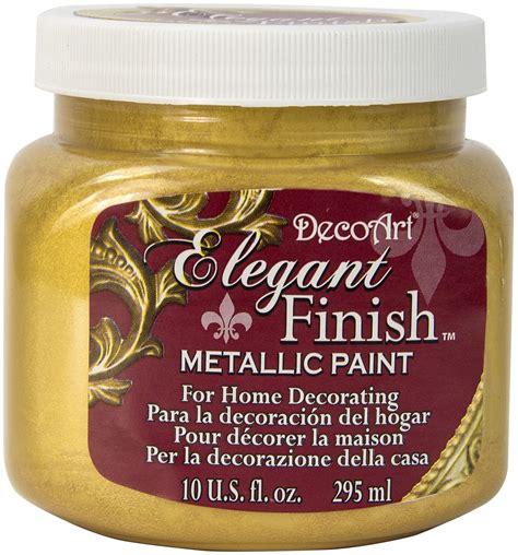 Elegant Finish Metallic Paint 10oz-Splendid Gold - Walmart.com