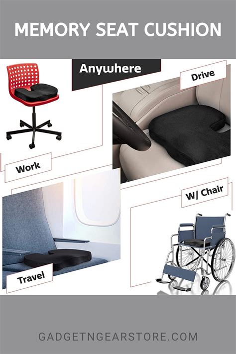 Memory Foam Cloud Seat Cushion in 2020 | Orthopedic seat cushion, Seat ...