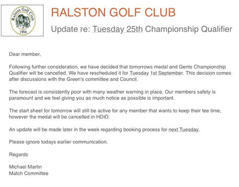 Welcome to Ralston Golf Club - Fantastic golf just 10 mins drive from Glasgow