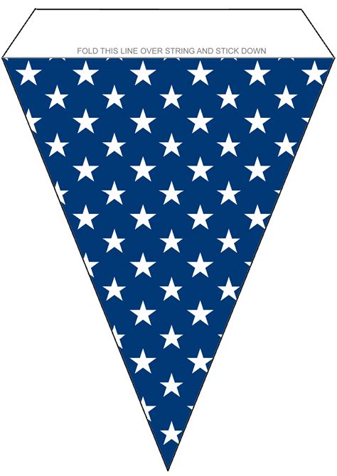 American Flag Bunting (Stars) - Rooftop Post Printables