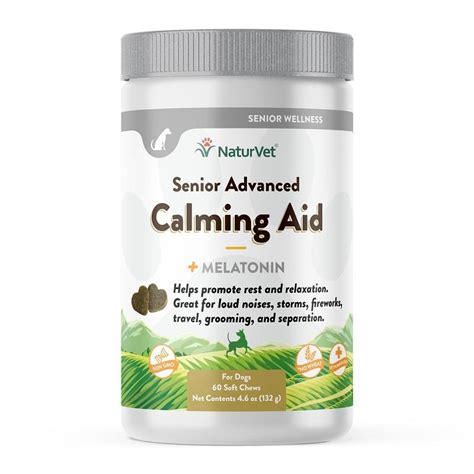 NaturVet Senior Advanced Calming Aid Soft Chews for Dogs | Allivet