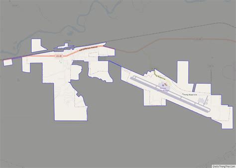 Map of Hayden town, Colorado