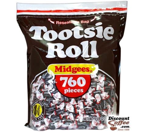 Tootsie Roll Midgees 5 lb. Bag, Candy Dish Candies | DiscountCoffee.com