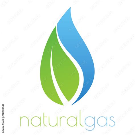 Natural gas logo Stock Vector | Adobe Stock